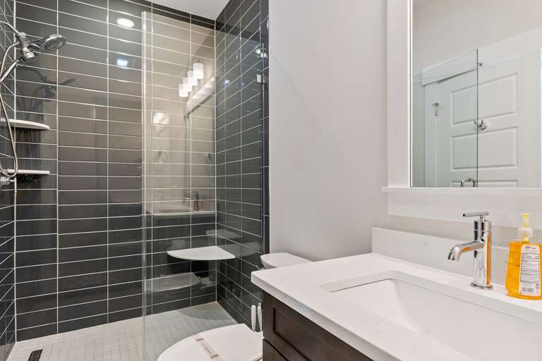 Full bathroom walk-in shower