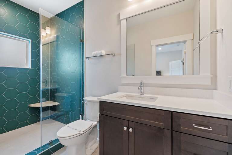 Full bathroom walk-in shower