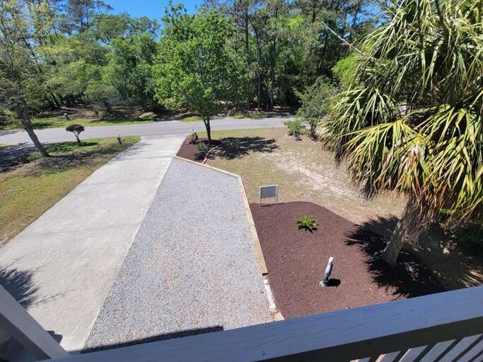 Driveway from Front Porch View