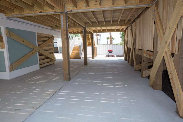 ground level grill & storage