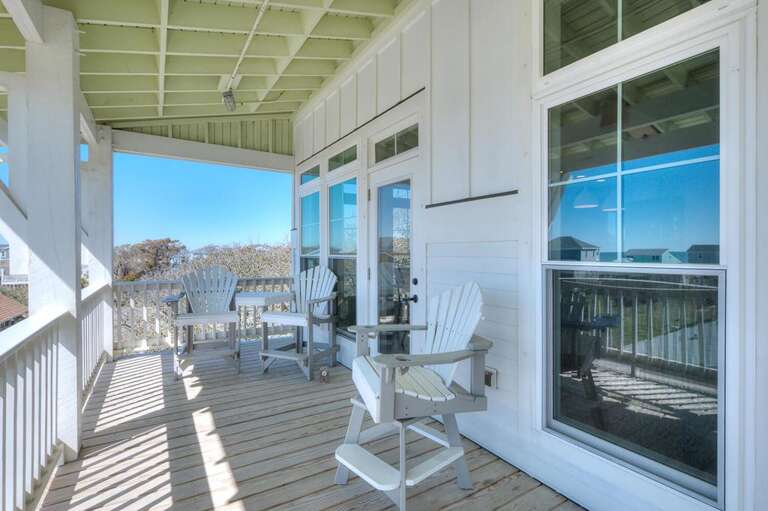 Blue Waves Porch Ocean Side