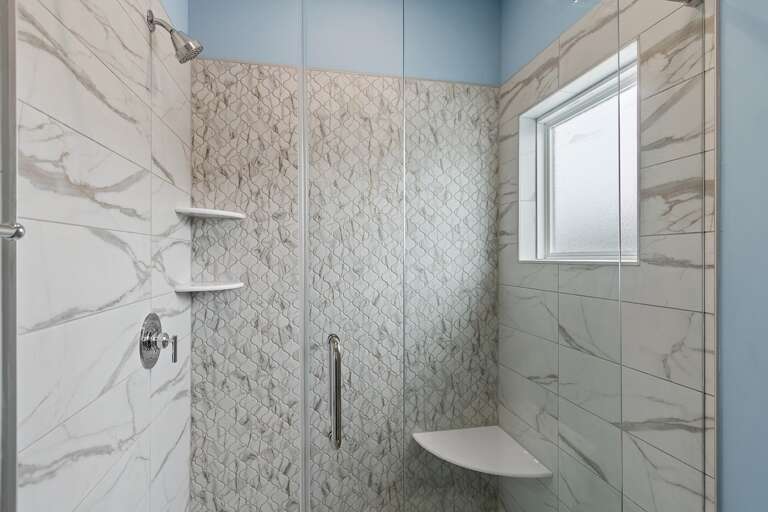 Full Bathroom with walk in shower