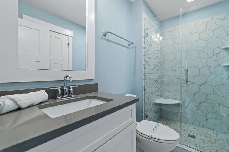 Full Bathroom with walk in shower