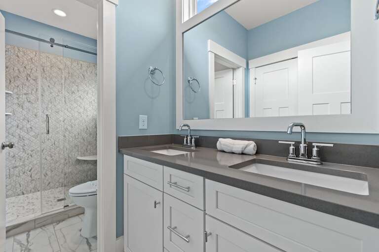 Full Bathroom with walk in shower