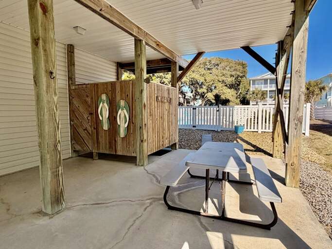 Outdoor Shower Picnic Table 
2.13.26 - JR