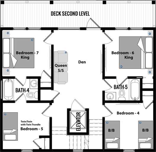 7 Day Weekend 67 Floor Plan Level 2