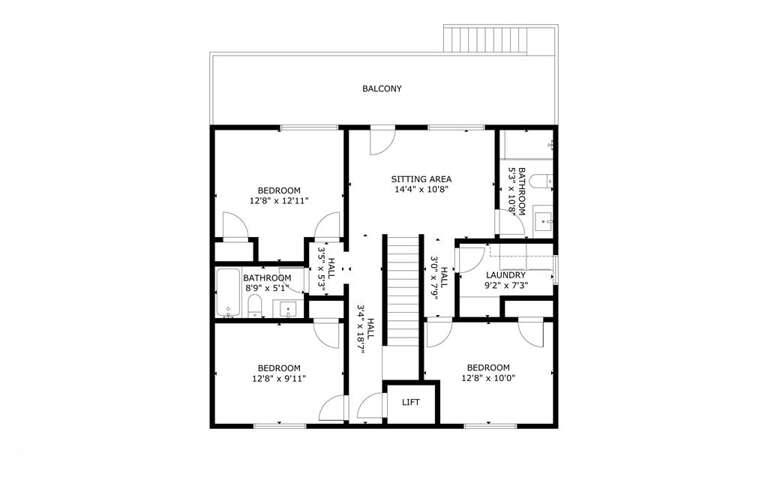 Sandy Bottom Floor Plan 1st Level