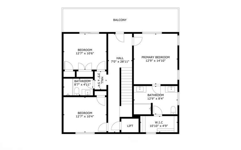 Sandy Bottom Floor Plan 2nd Level