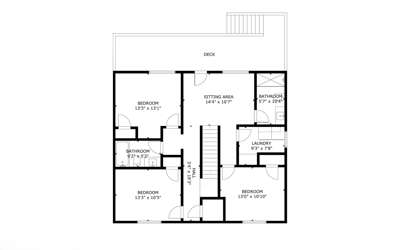 1 Steppin on the Beach Floor Plan 1st Level 38