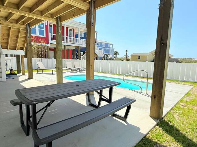 Picnic Table by the Pool 
O Prelim 4.21.25