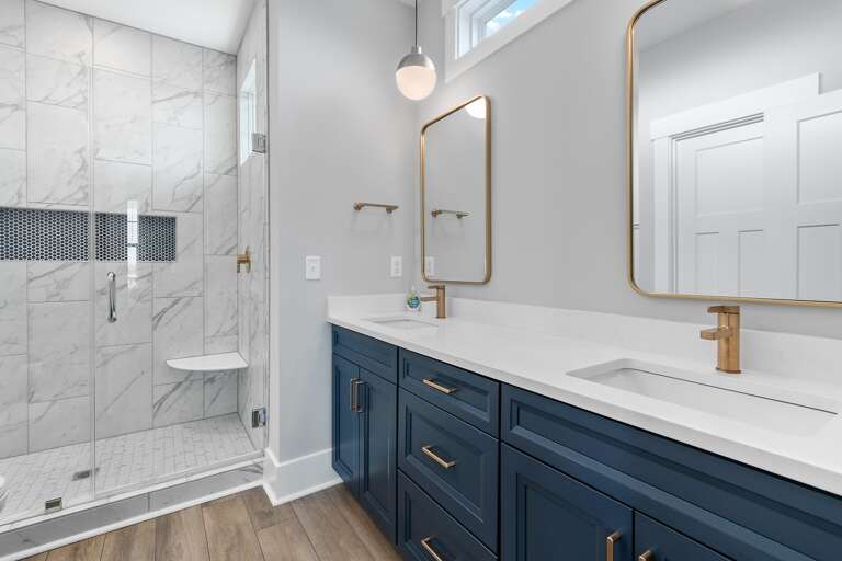 Full bathroom with walk-in shower 
CS 7-17-25