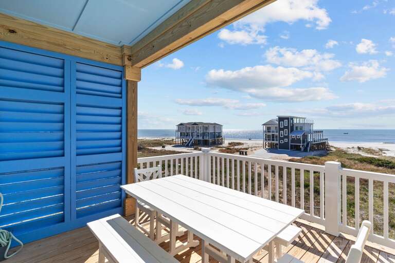 Oceanside Deck With Picnic Table