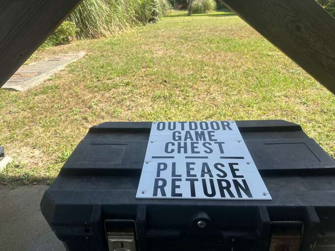 Outdoor games provided by owner