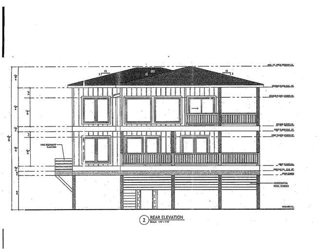 Docks and Dunes Floor Plan 2 Rear Elevation Docks and Dunes Floor Plan 2 Rear Elevation