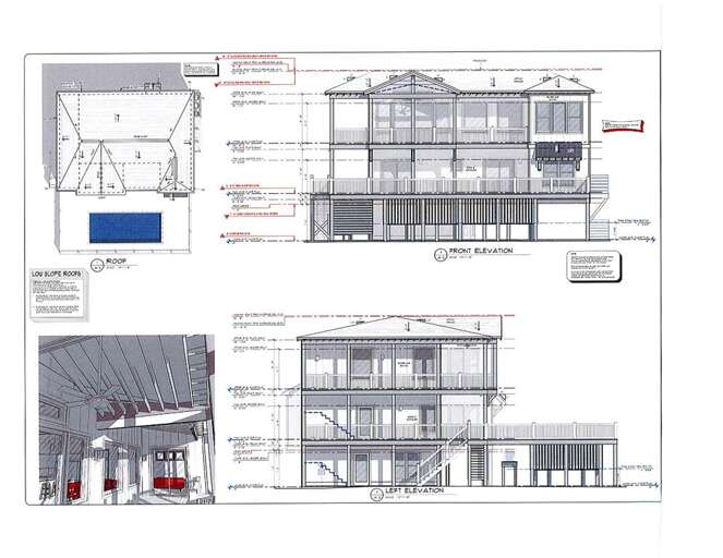SeaKing Good Time Floor Plan 3 Front & Left Elevations