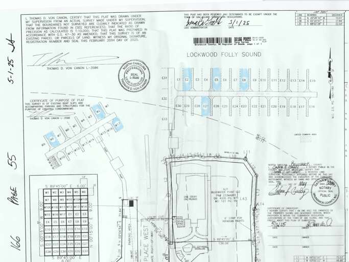 Bluewater Point Marina Boat Slip Layout