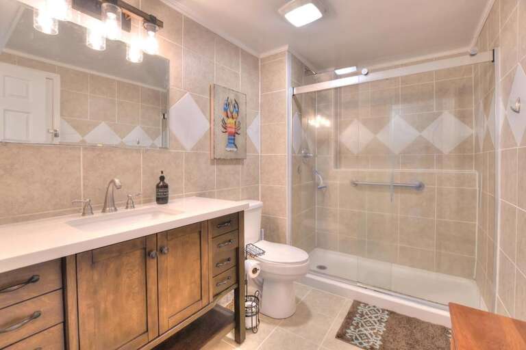 Full Bathroom attached to Queen - walk in shower
GW 3.30.24