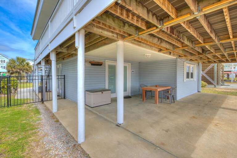 Ground Level Entry Way outside with Table
GW 3.30.24