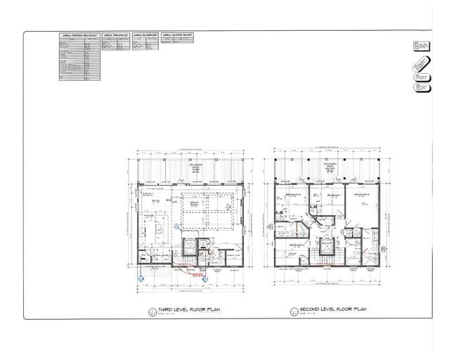 Second & Third Level Floor Plans