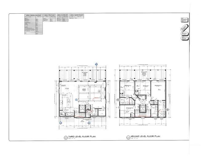 Second & Third Level Floor Plans