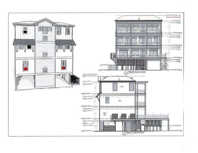 Right & Rear Elevation Plans