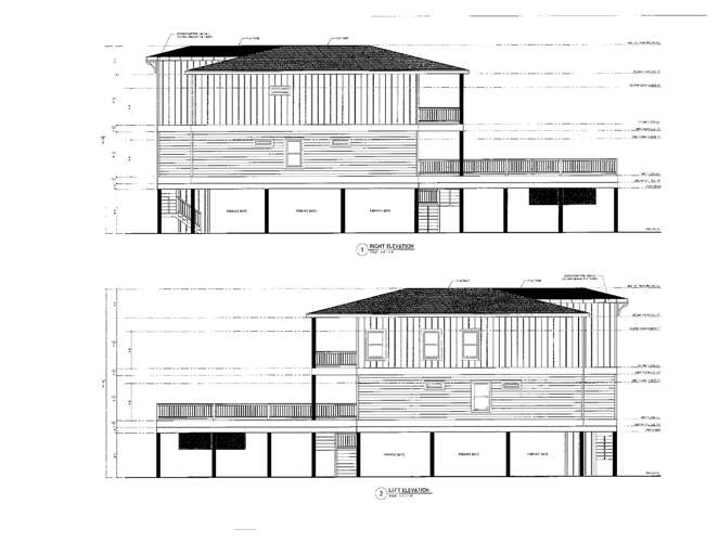 Right and Left Elevations