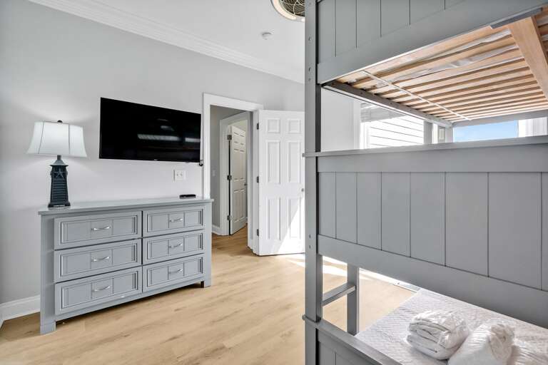 Triple Full Bunk Room with TV and Dresser
 CG 6-4-25