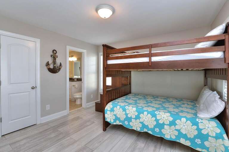 Double over Double Bunkbed Room with Bathroom Attached
