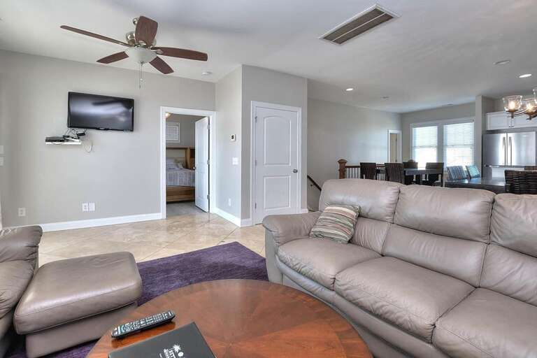 Living Room TV and Elevator