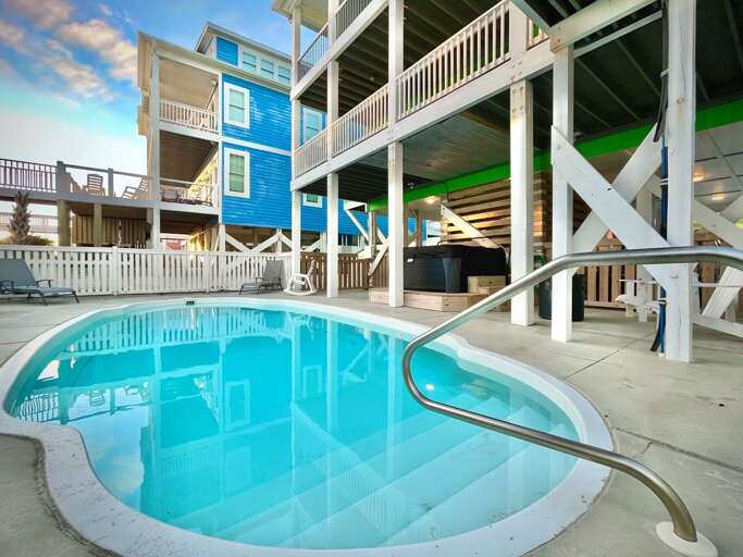 Pool Area with Hot Tub
