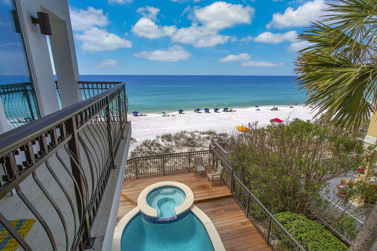 Paradis Primary Bedroom Balcony View Alt