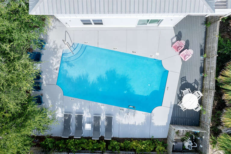Laid Back Pool Aerial