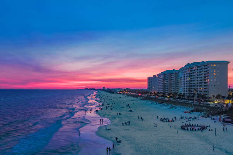 Majestic-Sun-Beach-Night-Drone Majestic-Sun-Beach-Night-Drone