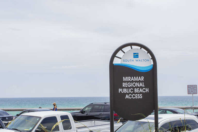 Pompano Joes Beach Access Sign