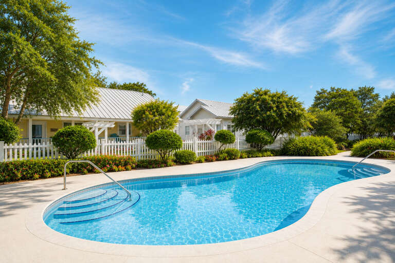 Crystal Beach Cottages Community Pool