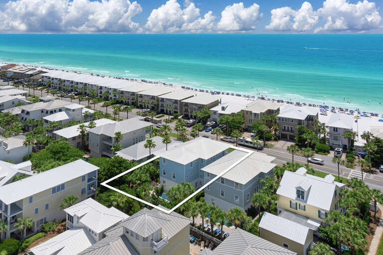 Slice of Paradise Property Ariel Shot