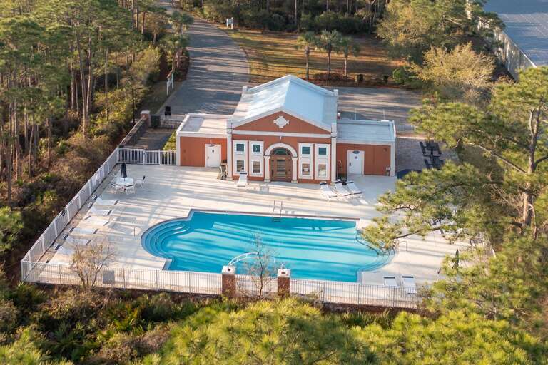 22-Villas-of-Frnagista-Community-Pool-Drone-Front