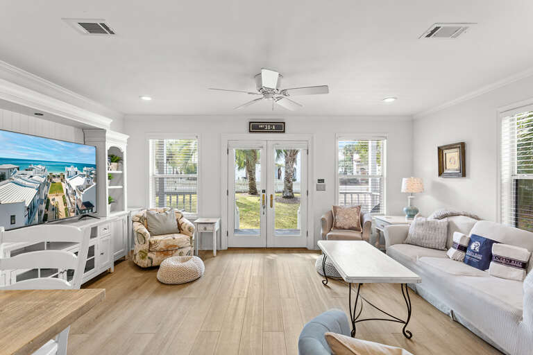 Turquoise Turtle Cottage Living Room Alt