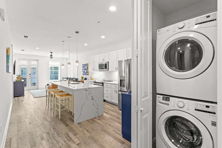 Gulf Place Residences 110 Kitchen and Laundry