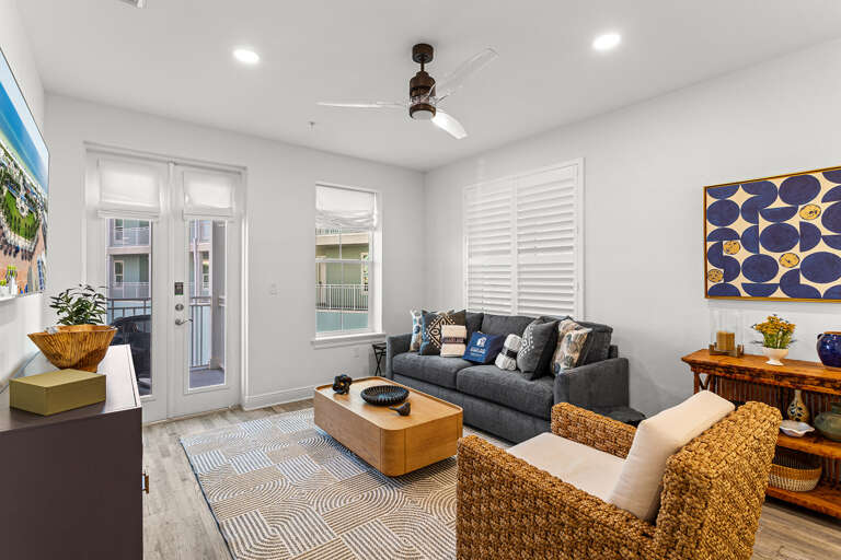 Gulf Place Residences 110 Living Room