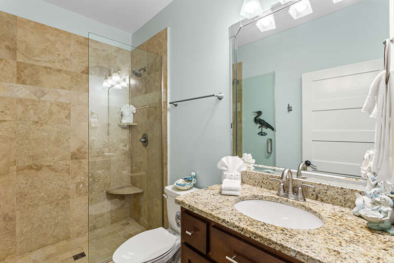 Salty Seahorse Cottage Guest Bathroom