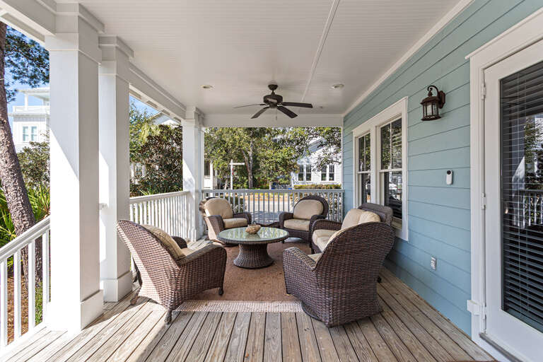 Salty Seahorse Cottage Porch Alt