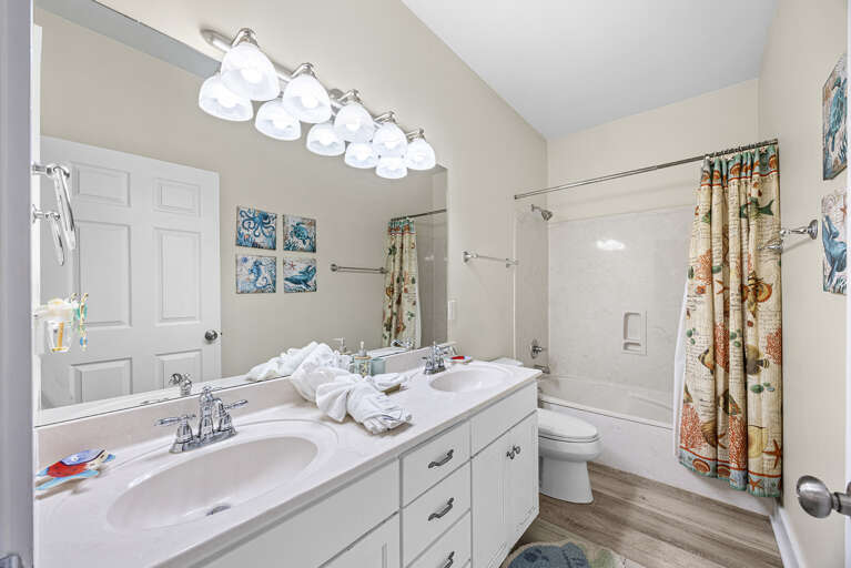 Life Is Good Guest Bathroom
