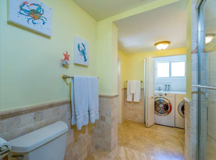 First floor bath with shower