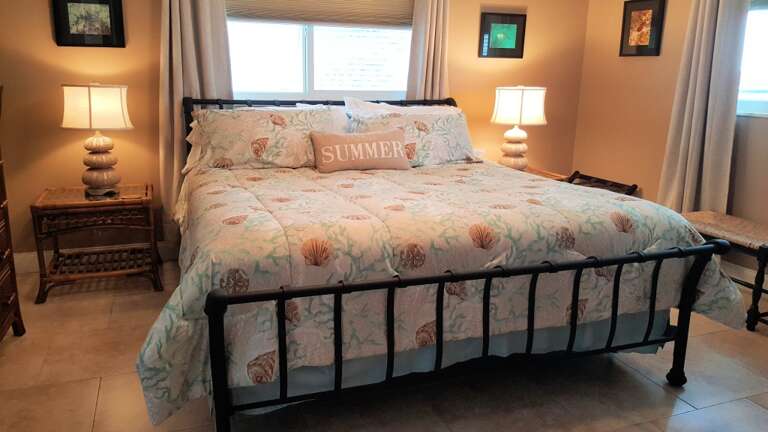 Master Bedroom with king size bed