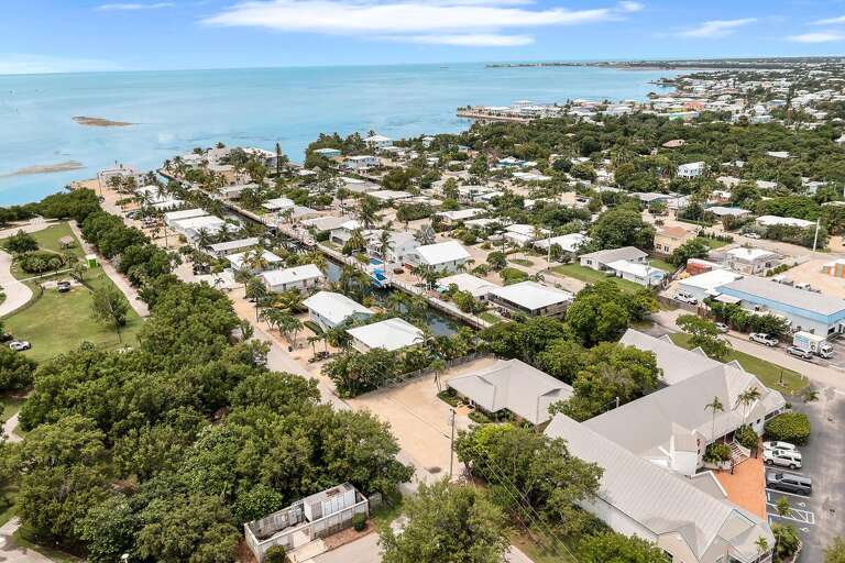 Aerial View Of A Coastal Residential Area Aerial View Of A Coastal Residential Area