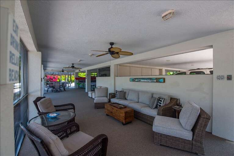 downstairs entertaining 