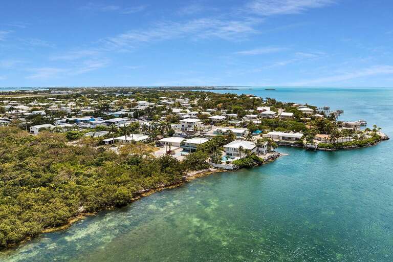 Aerial View Of A Coastal Residential Area Aerial View Of A Coastal Residential Area