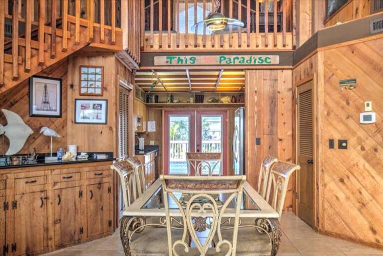 Dining Area and upstairs Kitchen