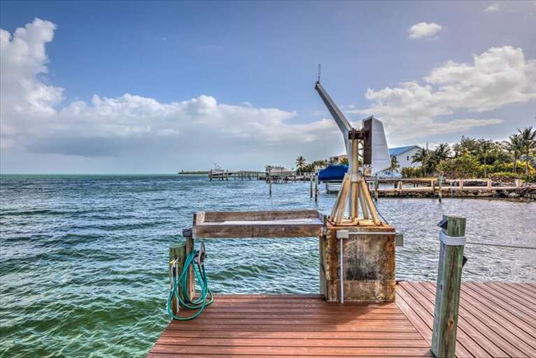 Dock and fish cleaning table